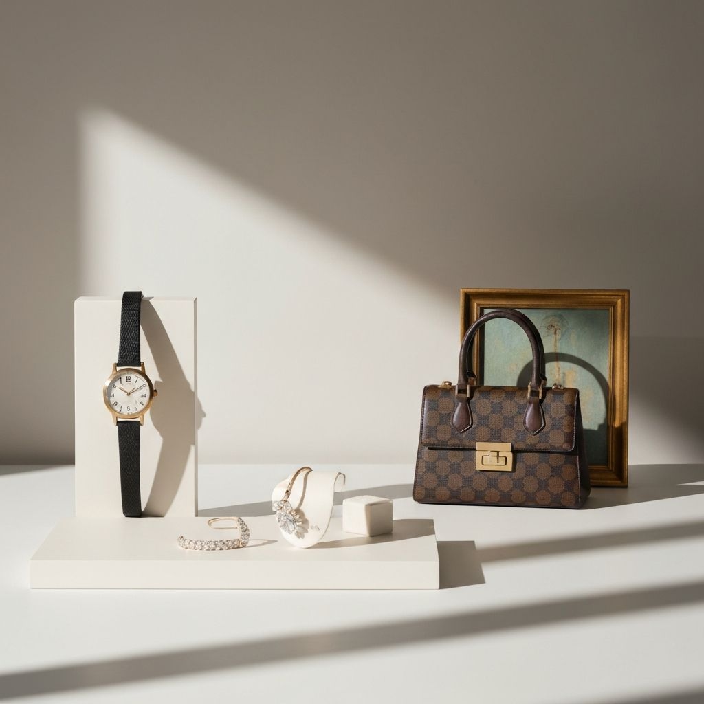 Premium auction items including vintage watches and collectibles